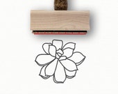 Succulent Stamp | Natural Wedding DIY | Succulent Rubber Stamp | Plant Lady Wedding Stamp | Save the Date Magnet | Wood Mounted Stamp Plant