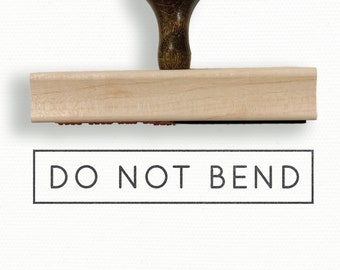 Do Not Bend Stamp | Small Business Stamp | Art Print & Photo Packaging Rubber Stamp | Photography Shipping Stamps | Custom Packaging | Birds