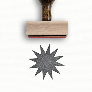 Simple Starburst Stamp | Daily Planner Stamps | Snail Mail Happy | DIY Gift Wrap Stamp | Large Mini Tiny Plain Asterisk Rubber Stamp | SS