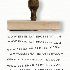 Custom URL Stamp Simple Web Address Website Stamp Shipping Custom Stamp Small to Large XL Custom Packaging Stamp Folksy image 1