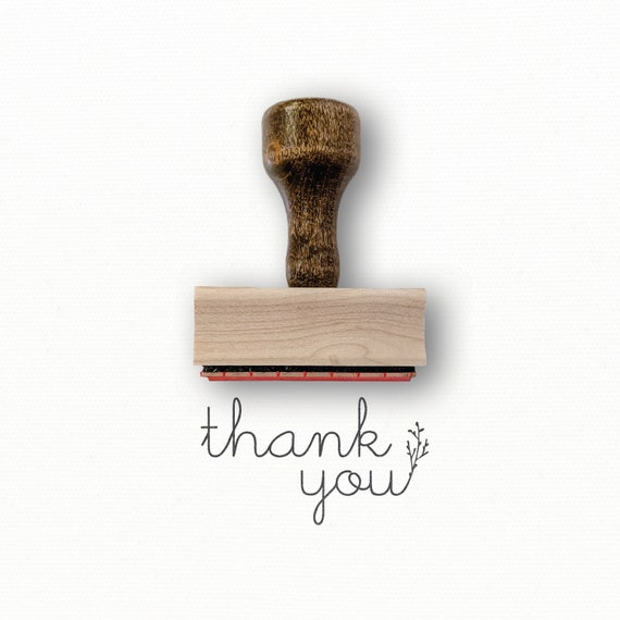 Thank You Stamp Thanks Stamp Thank You Rubber Stamp - Etsy