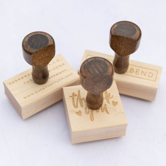 Wedding Vintage-style Rubber Stamp with Handle #2063 - Round 1 7/8 in 2023