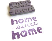 Home Sweet Home Stamp - Rubber Stamp - Cling Rubber Stamp