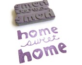 Home Sweet Home Stamp - Rubber Stamp - Cling Rubber Stamp