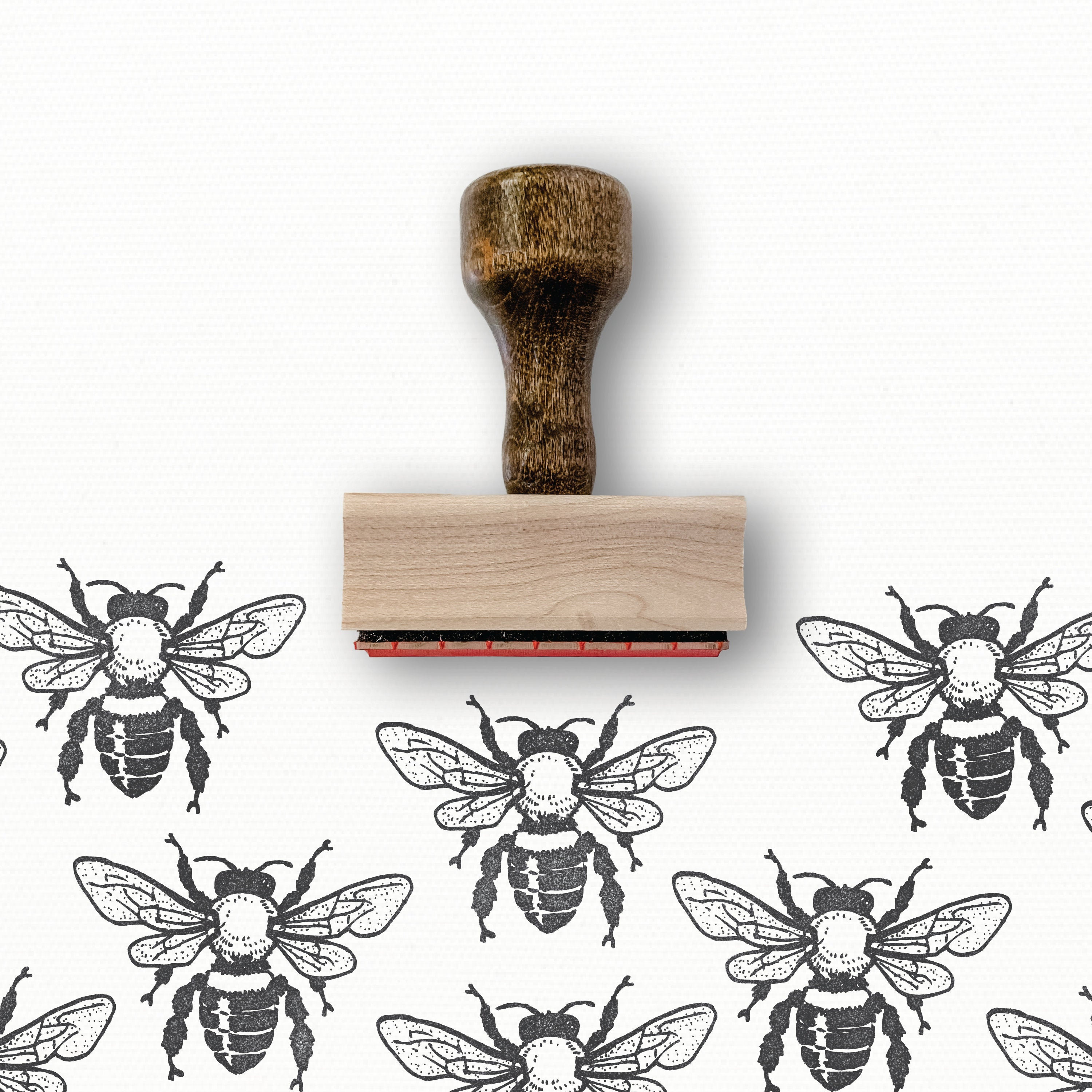 Bee Stamp Honeybee Rubber Stamp Honey Packaging DIY Etsy