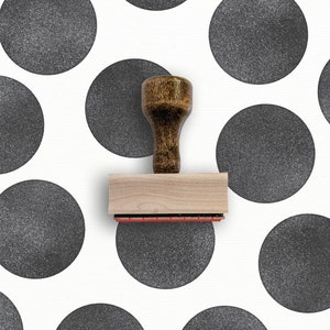 Simple Circle Stamp | Daily Planner Stamps | Pretty Custom Packaging Stamp | Holiday Gift Wrap | Large Mini Plain Circle Rubber Stamp | SS