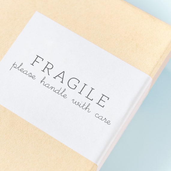 Fragile Stamp Fragile Please Handle With Care Stamp Etsy