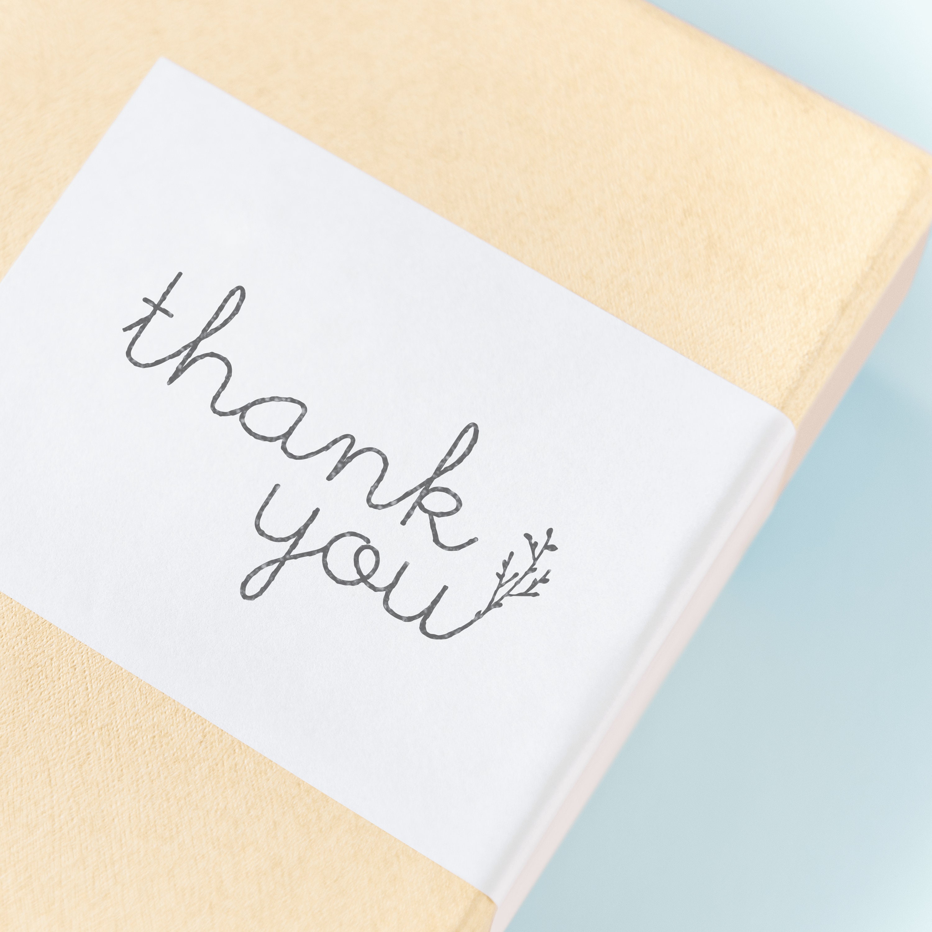 Thank You Blue Rectangle Stamp Stock Photo by ©outchill 380074392
