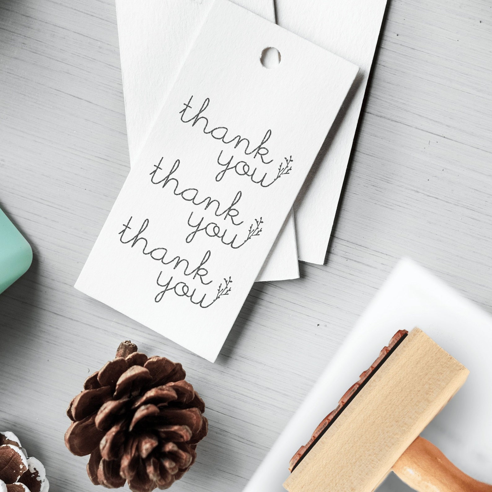 Thank You Stamp Thanks Stamp Thank You Rubber Stamp - Etsy