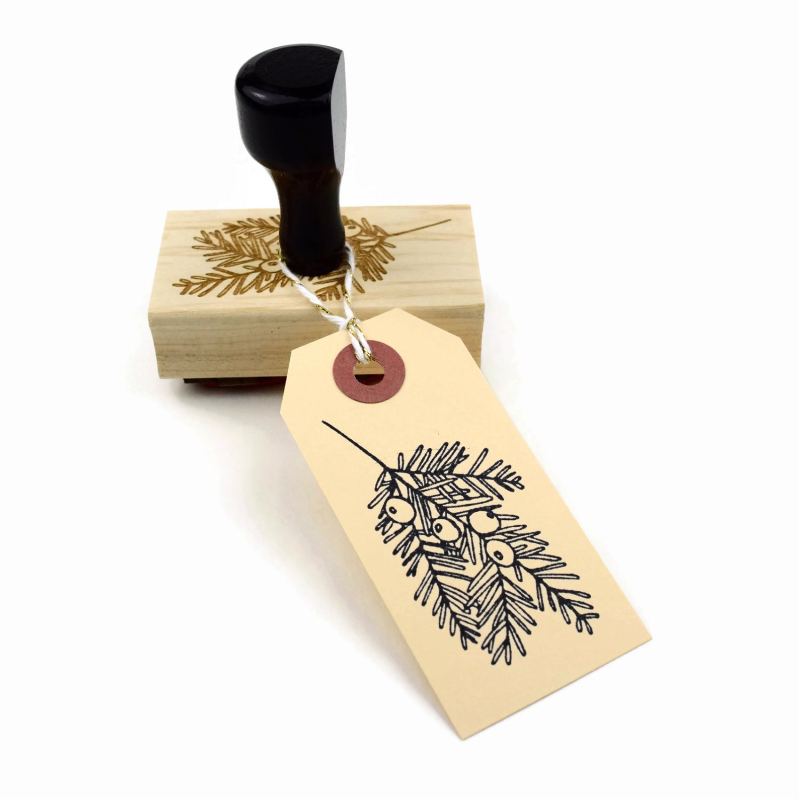 Pine Branch Stamp Pine Needles Stamp Christmas Tree Stamp - Etsy