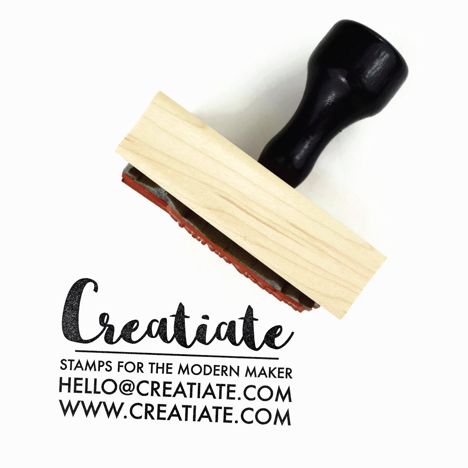 Custom Business Card Rubber Stamp Customized Personalized Etsy