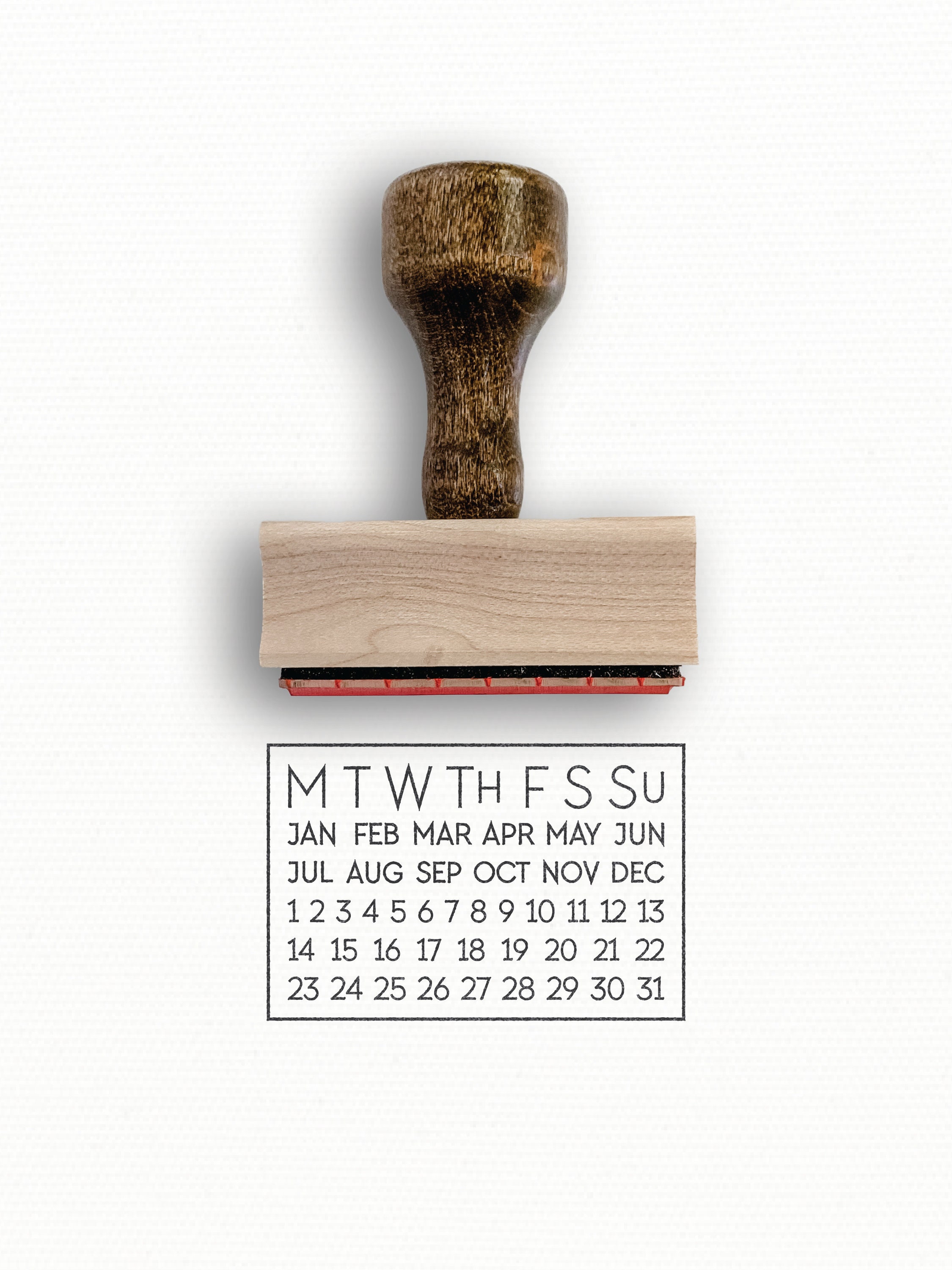 Rubber stamp - Month numbers, horizontal for 0.5 grid, perpetual calendar  stamp, month stamp, date stamp