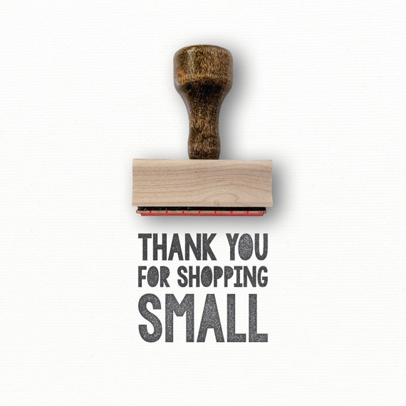 Packaging Tools Small Business Accessories Rubber Stamp Paper Crafts Custom Stamp Thank You for Shopping Small Stamp