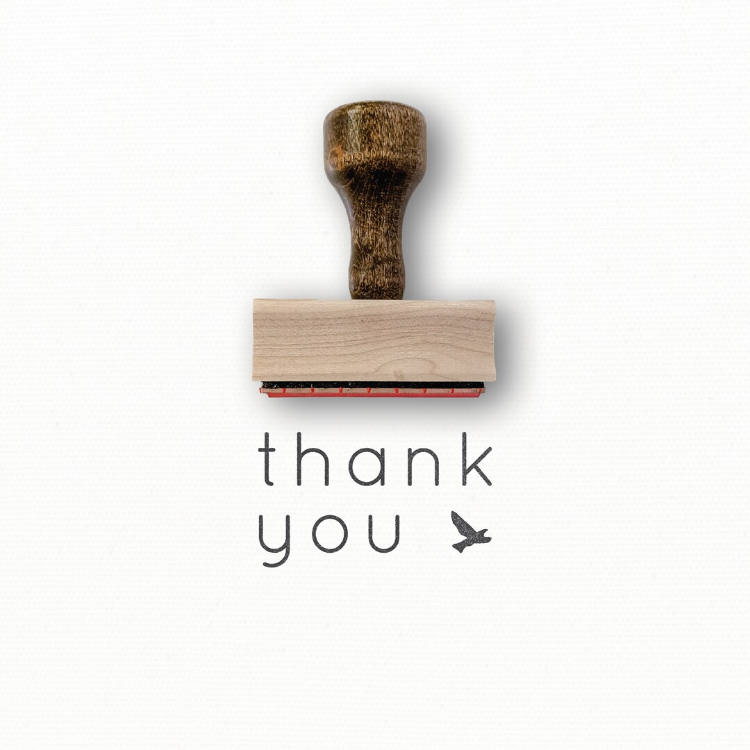 Thank You Stamp Simple Thank You Note Rubber Stamp Thank You Tags Thank
