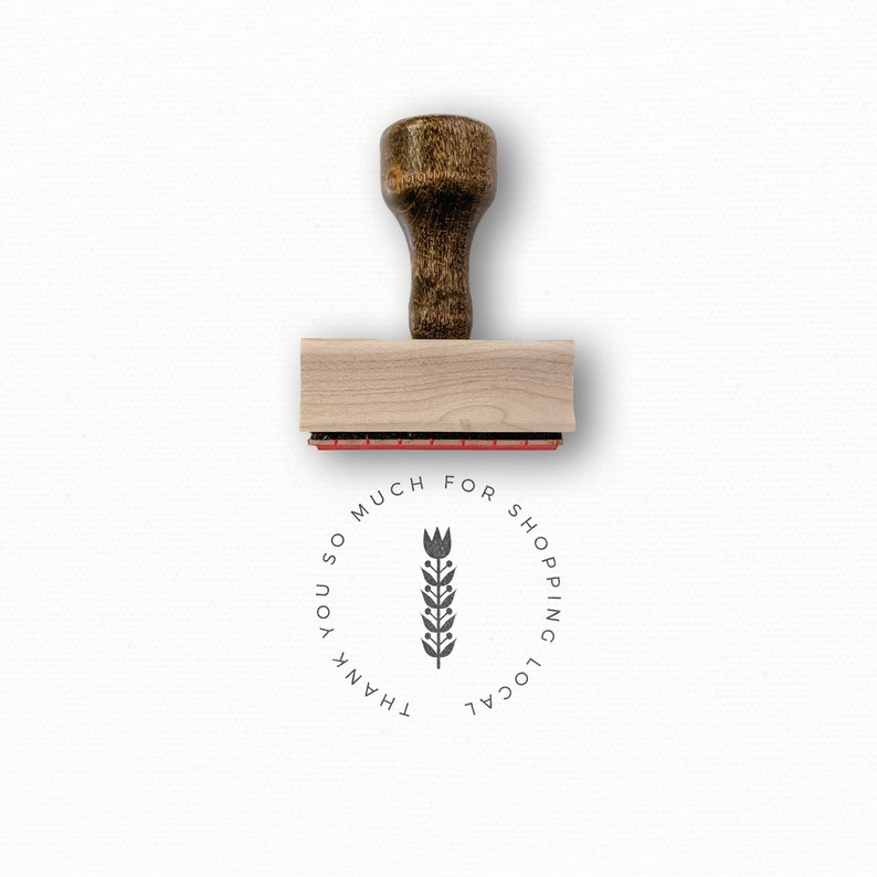 Thank You for Shopping Local Stamp Thank You so Much - Etsy