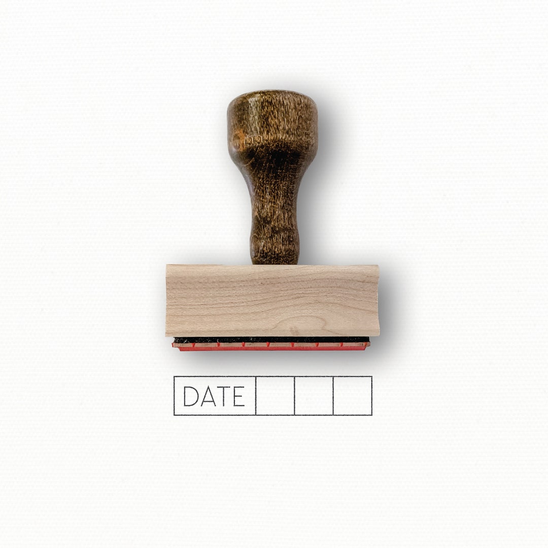 Readable Stamp Blank Date Rubber Stamp: Journal Planner Stamp - Etsy
