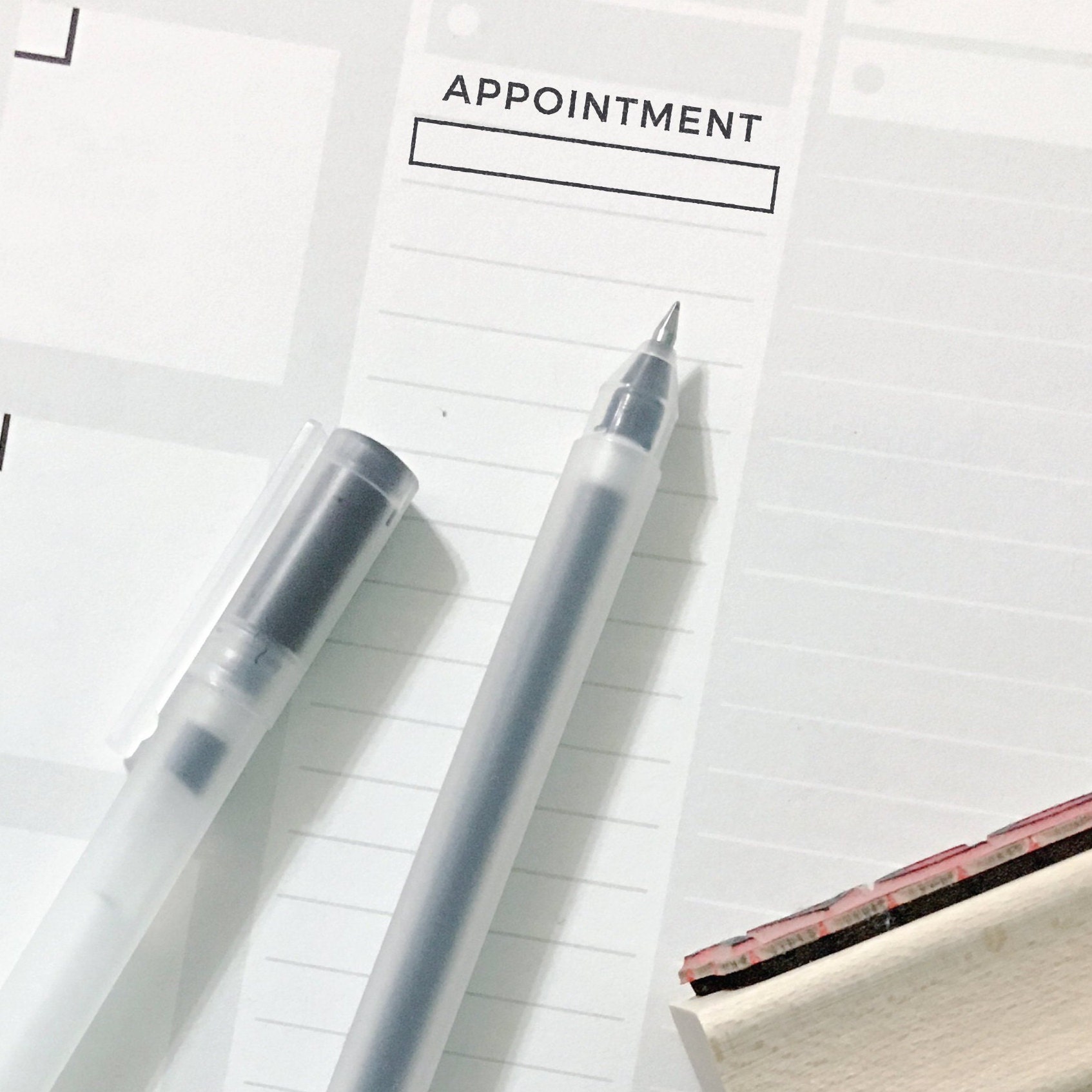 Appointment Stamp Planner Stamps Appointment Calendar Etsy