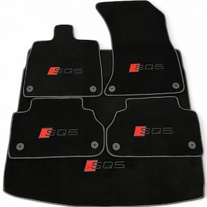 Tappetini premium Audi SQ5 RS Q5 FY Sport Abt S S line Quattro Competition Velluto Nuovi tappetini per auto in moquette
