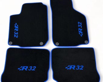Premium Set VW Golf 4 VR6 R32 GTI Pirelli R line R36 Floor Mats Trunk Velours New Carpet Car Mats
