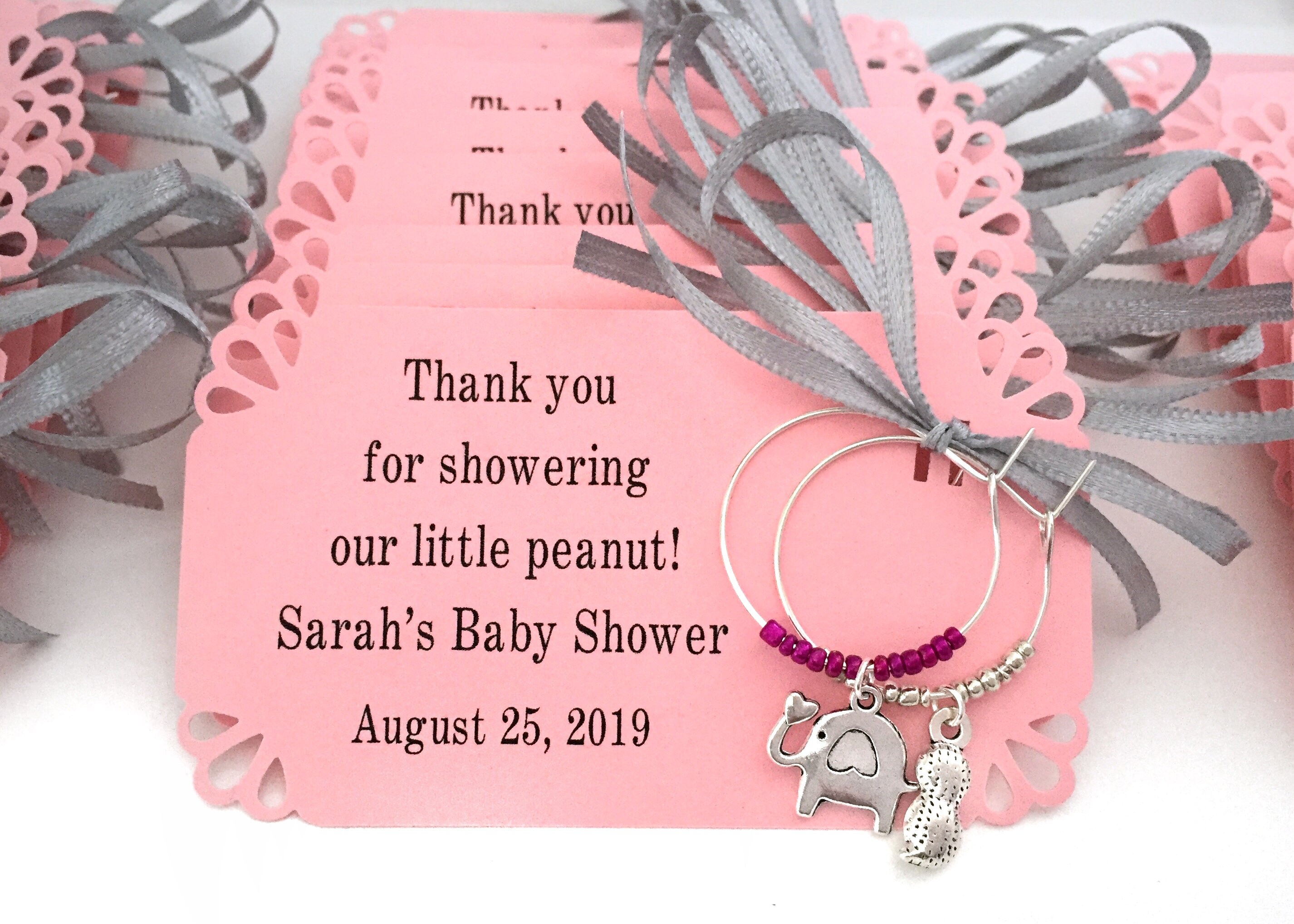 Elephant Decor for upcoming little peanut 1 to 150 elephant themed wine charms for baby shower favors for guests 1 charm set Fully customized. Elephant Decor for upcoming little peanut 1 to 150 elephant themed wine charms for baby shower favors for guests 1 charm set Fully customized.
