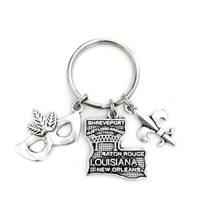 New Orleans Louisiana Advertising Keychain Key Chain Keys