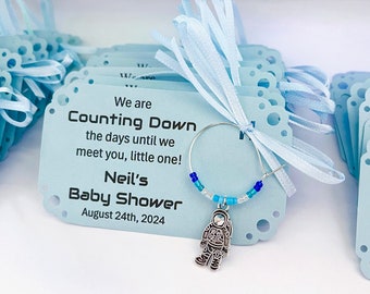 Astronaut baby shower wine charm favor: 1 charm set. Space theme Baby Shower Favor & Astronaut Party Favor. Astronaut Charm.  1 to 50 favor.