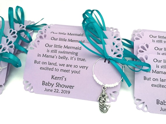 mermaid baby shower favors