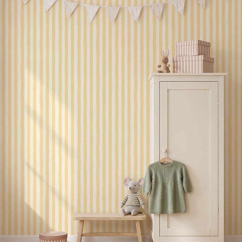 Stripe Nursery Wallpaper - Etsy UK