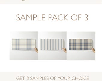 NORDICDREAMWALLS - Wallpaper 3 Samples Pack - Peel and Stick - Pre-Pasted- Non-Pasted or Grasscloth - Just test it out!