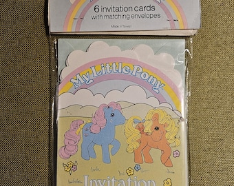 Vintage 80's G1 My Little Pony-petite Ponies “ponytail Ponies” Set