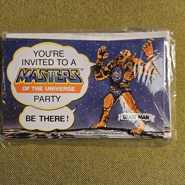 Masters of the Universe Vintage Party Invitations