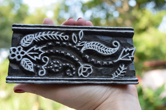 Flower Stamp,Sari Stamp,Texture Textile Stamp,Antique Printing,Block Print,Wooden Stamp,Fabric Stamp Batik stamp,Batik Stamp