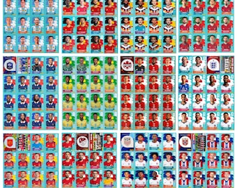 Adesivi stampabili per la Coppa del Mondo 2026 / Album PDF + 900 adesivi di calcio / Tutte le 48 squadre / Download immediato di figurine di calcio della Coppa del Mondo FIFA 2026