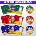 Canva Editable Custom Name K Pop Demon Hunter, Kpop Demons Hunter Printable, Rumi, Mira, zoey Cup Noodle Labels, For Halloween Party Decor