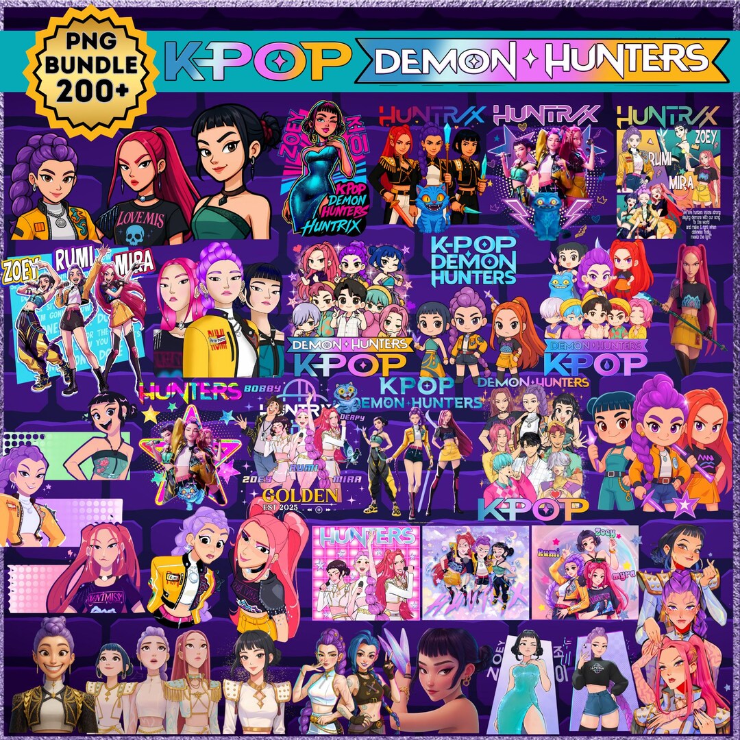 KPop Demon Hunters – Multilote 5 Paquetes De Pegatinas (25 Pegatinas) | Colección Oficial De Netflix