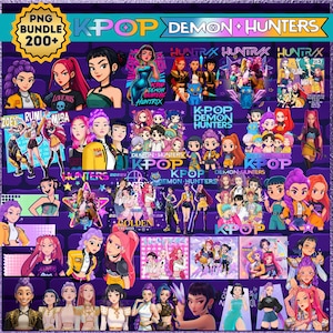 200+ Kpop Demon Hunter PNG Bundle, Huntrix Girls Band Png, Kpop Demon Inspired Movie PNG, Derpy Tiger PNG, Hunterx Png bundle