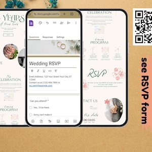 25th Anniversary Invitation Website: Editable Digital Invite with RSVP