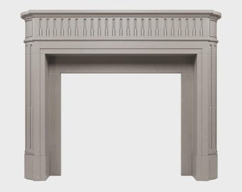 Handcrafted Fireplace Mantel – Custom Elegant Black Decorative Surround