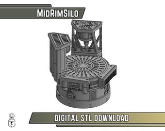 Star Wars Shatterpoint | Mid Rim Silo Terrain Piece | Digital STL