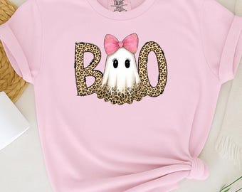 Camiseta Boo Ghost de Comfort Colors: Camiseta vintage de Halloween