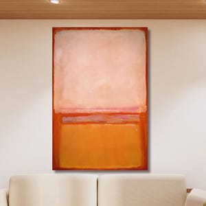 Mark Rothko Canvas Wall Art – Minimalist Abstract Color Field Painting – Contemporary Canvas Print for Home and Office Decor