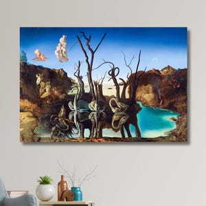 Surreal Beasts – Salvador Dalí Animal Canvas Wall Art  for Home, Office, and Garage Decor