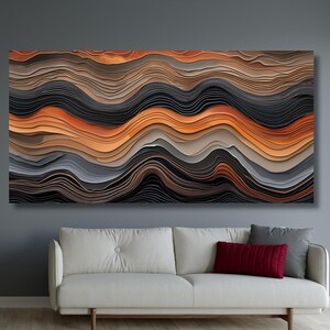 Natural Wood Texture Print – Rustic Earthy Tree Ring Canvas Wall Art