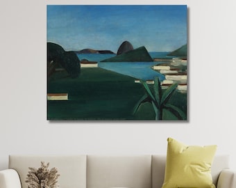 Río de Janeiro de Tarsila do Amaral Canvas Art, decoración de pared del modernismo brasileño