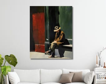 The Solitude by Edward Hopper Canvas Art, American Realism Wall Decor