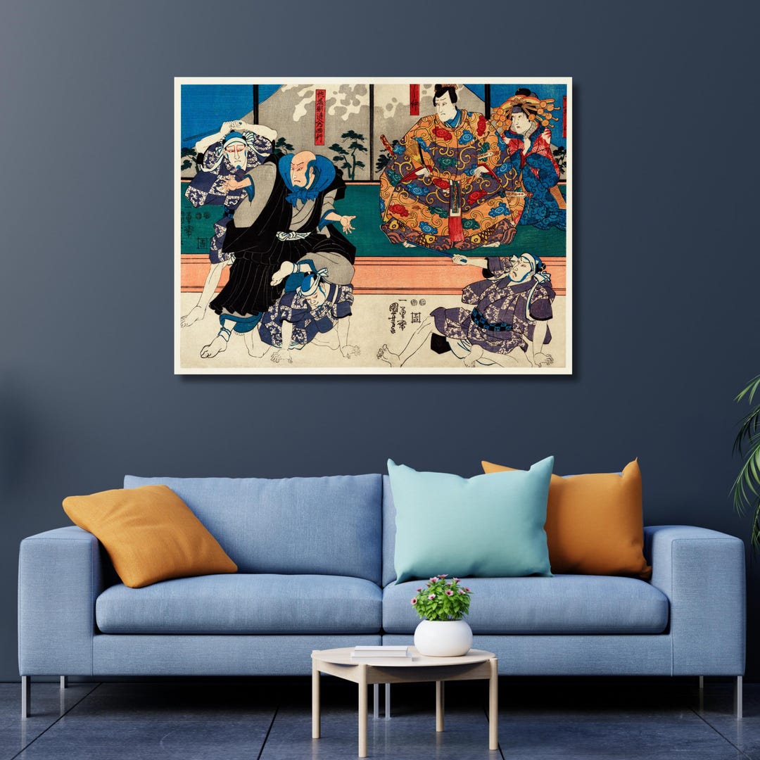 Utagawa Kuniyoshi Samurai Canvas Art Print - Etsy