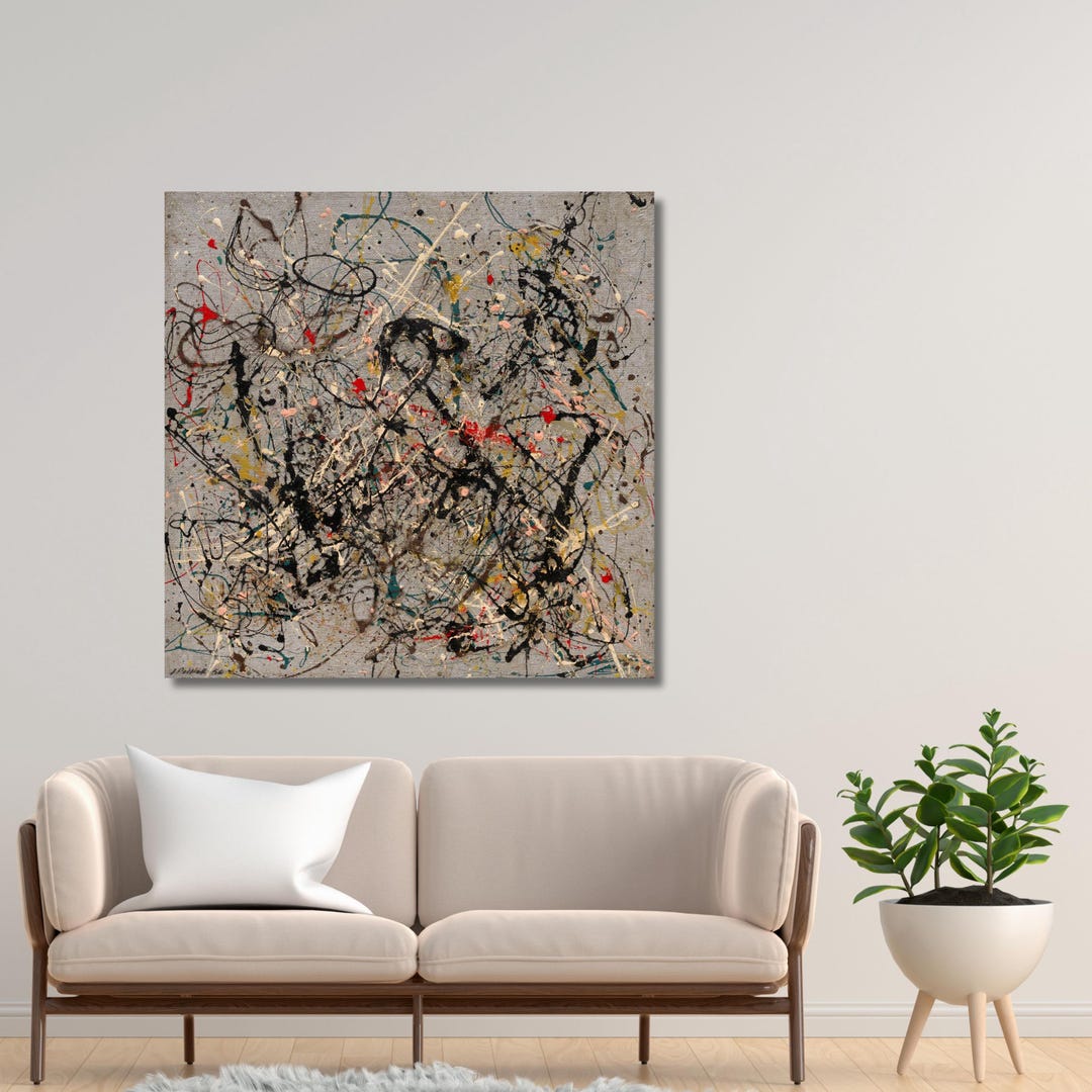 Jackson Pollock No.18 Canvas Print – Abstract Expressionist Wall Art - Etsy