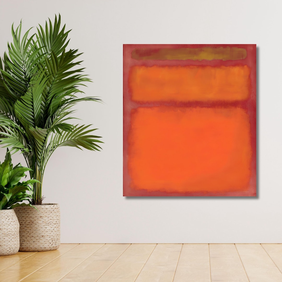 Colorblock Mark Rothko Abstract Color Block Canvas Print, Mark Rothko Style, Minimalist Wall ...