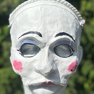 Colombina Mask – Commedia dell’arte Theatre, Handmade Paper Mache Venetian Masquerade Mask
