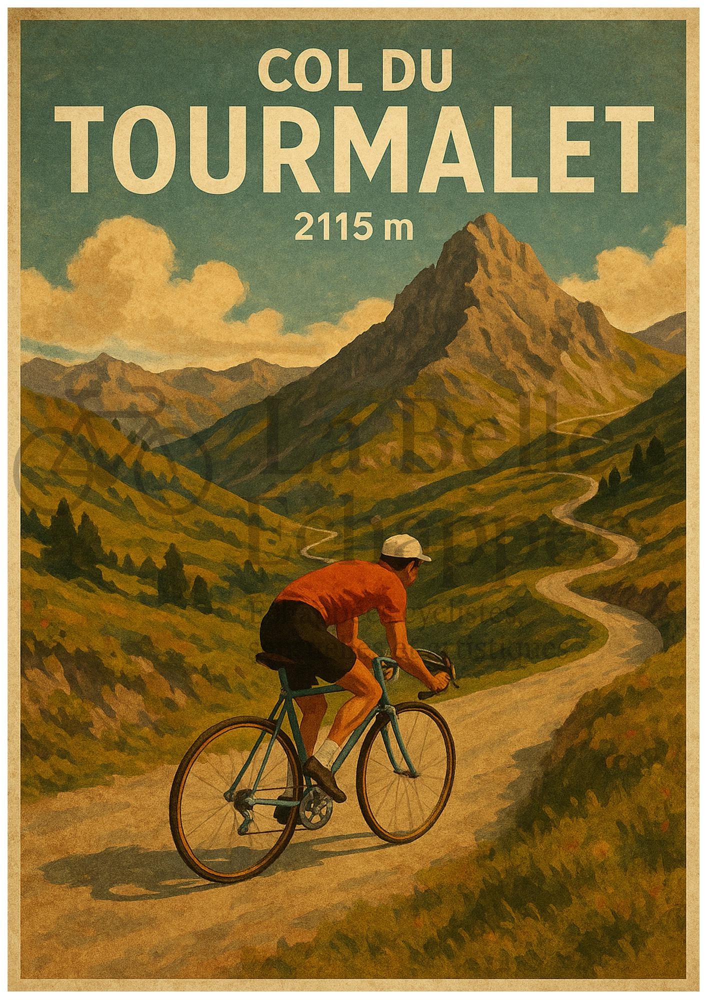 Affiche publicitaire vélo vintage art mural - décoration Affiche publicitaire vélo vintage art mural - décoration
